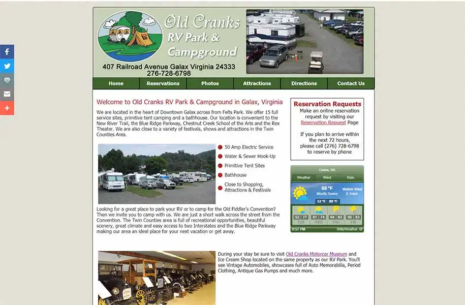 Old Cranks RV Park